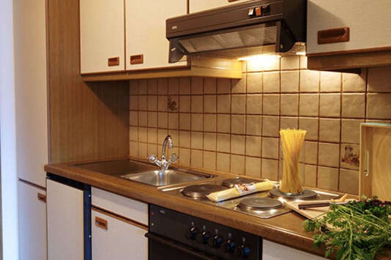 Küchenzeile im Appartement Typ C im Versalerhof